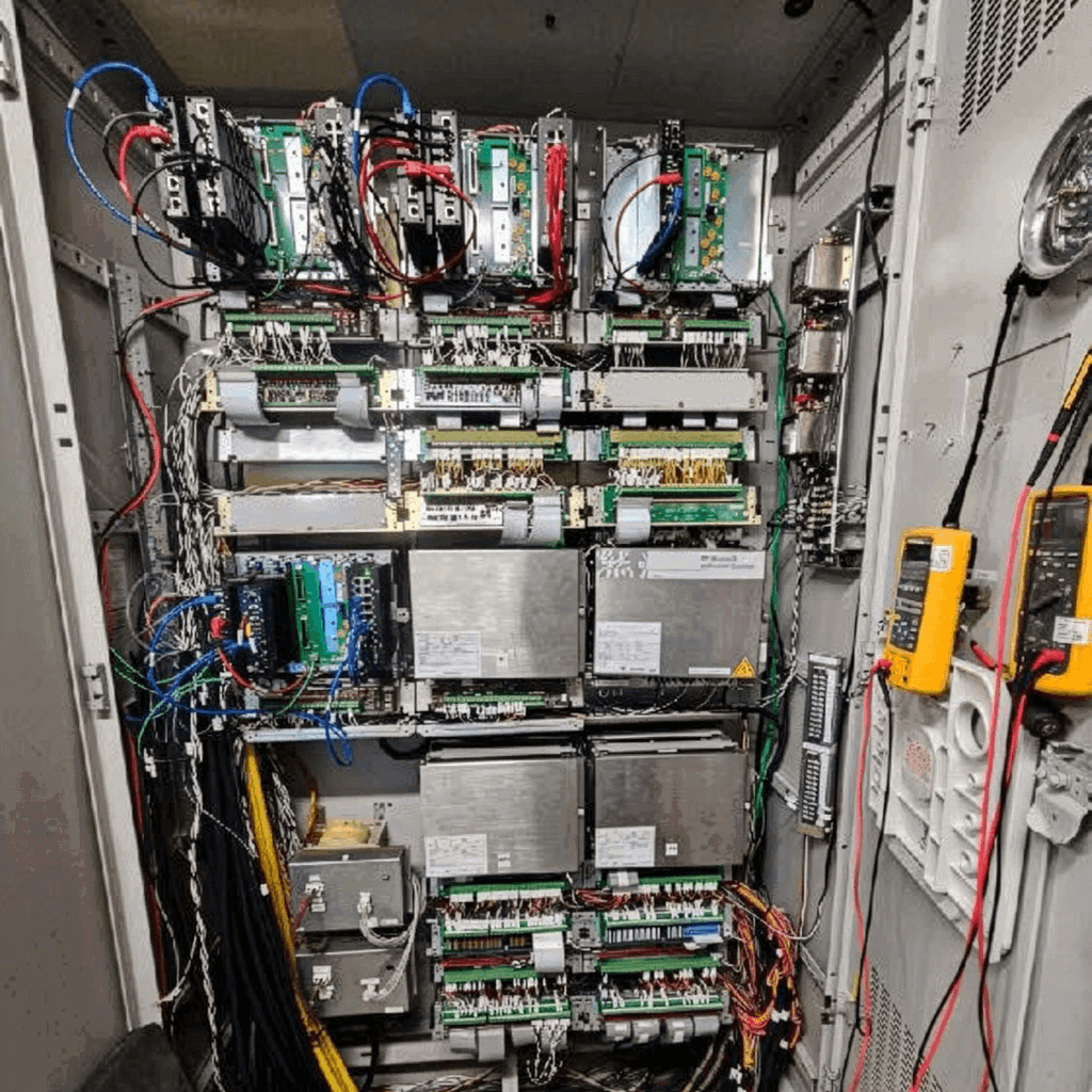 Replacement MKVe control cabinet installed